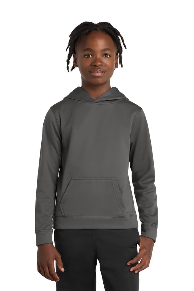 Port & Co  Youth Performance Fleece Pullover Hooded Sweatshirt