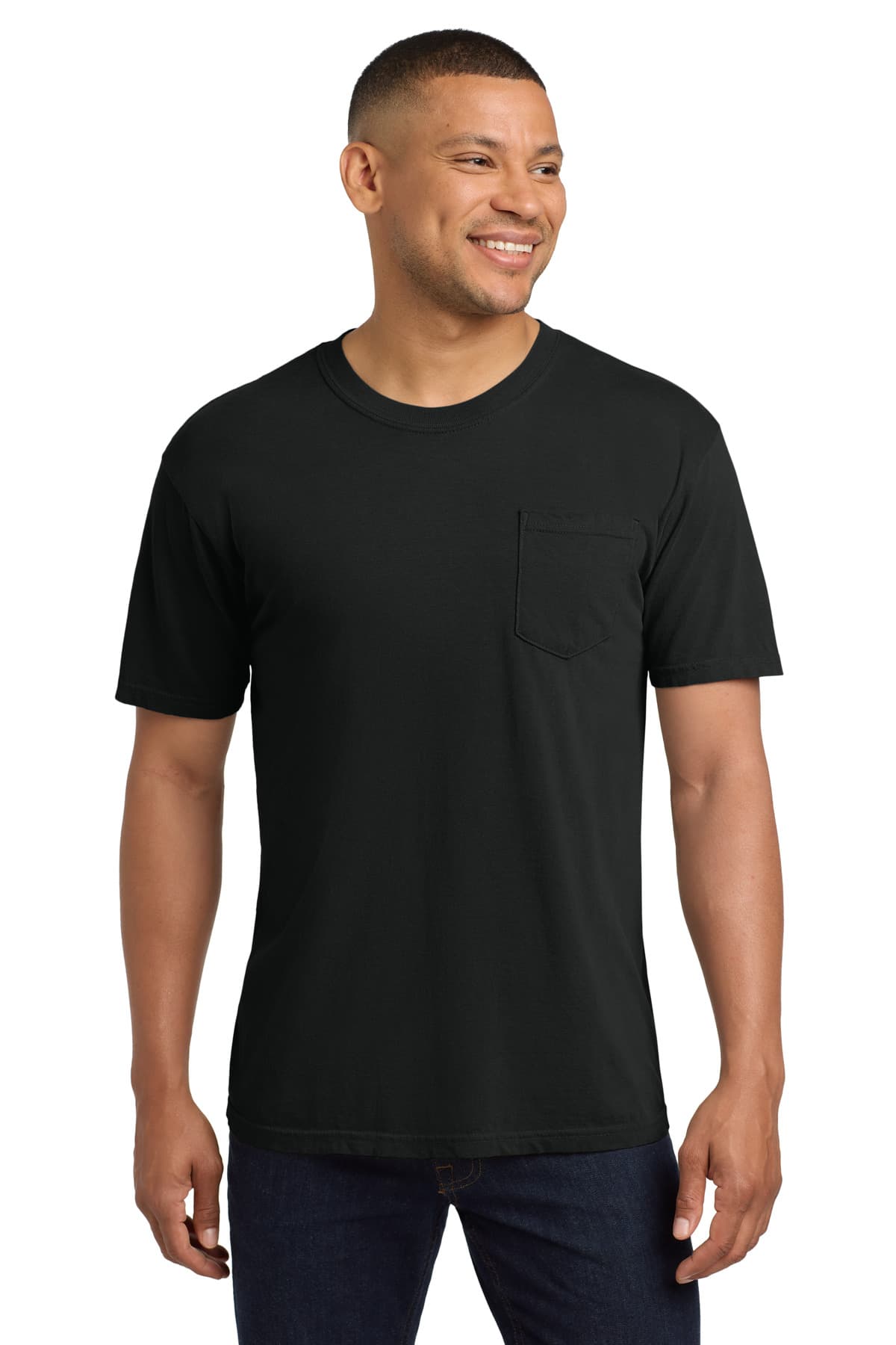 COMFORT COLORS ® Heavyweight Ring Spun Pocket Tee — Black