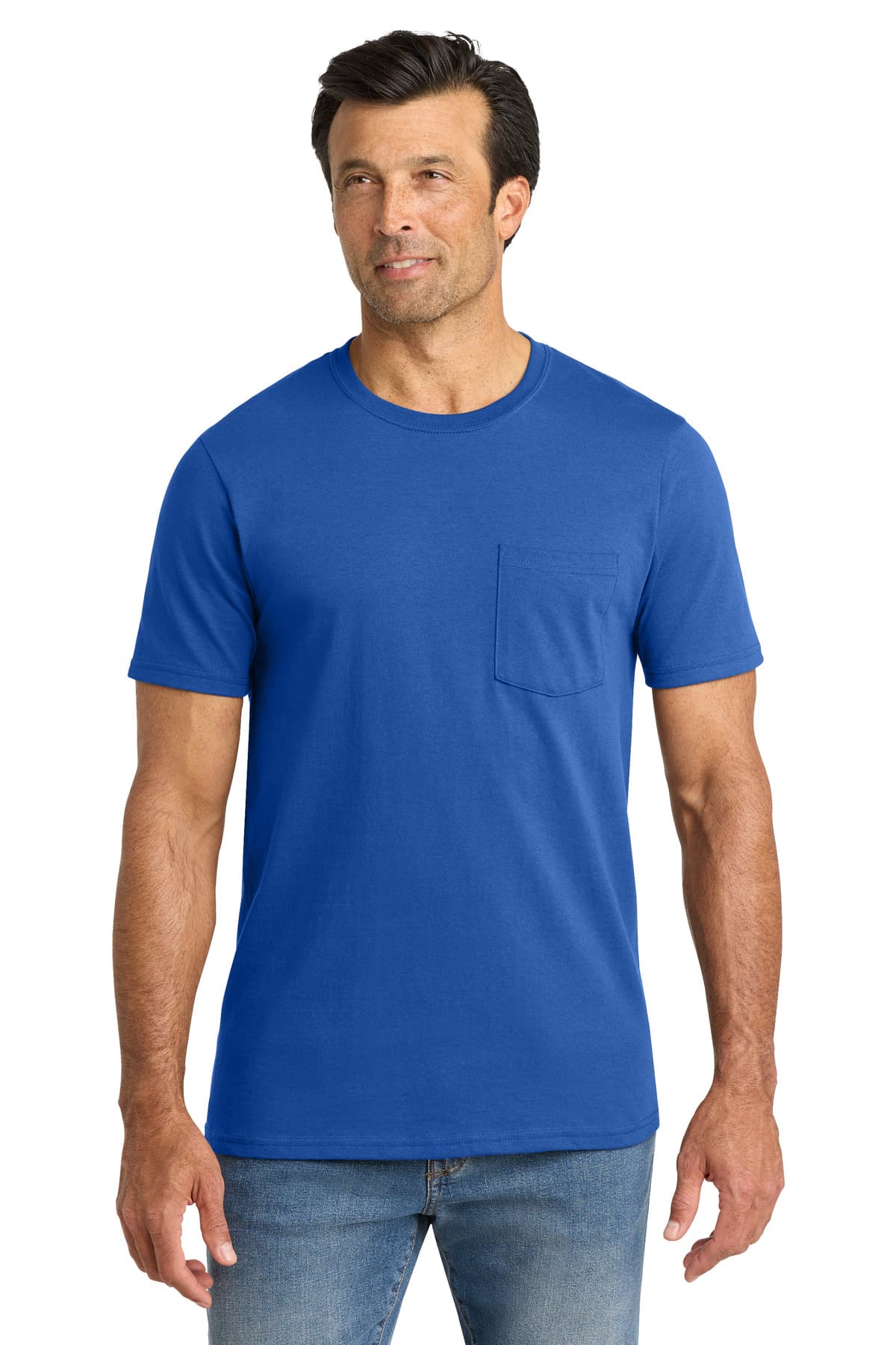 Volunteer Knitwear  All-American Pocket Tee — True Royal