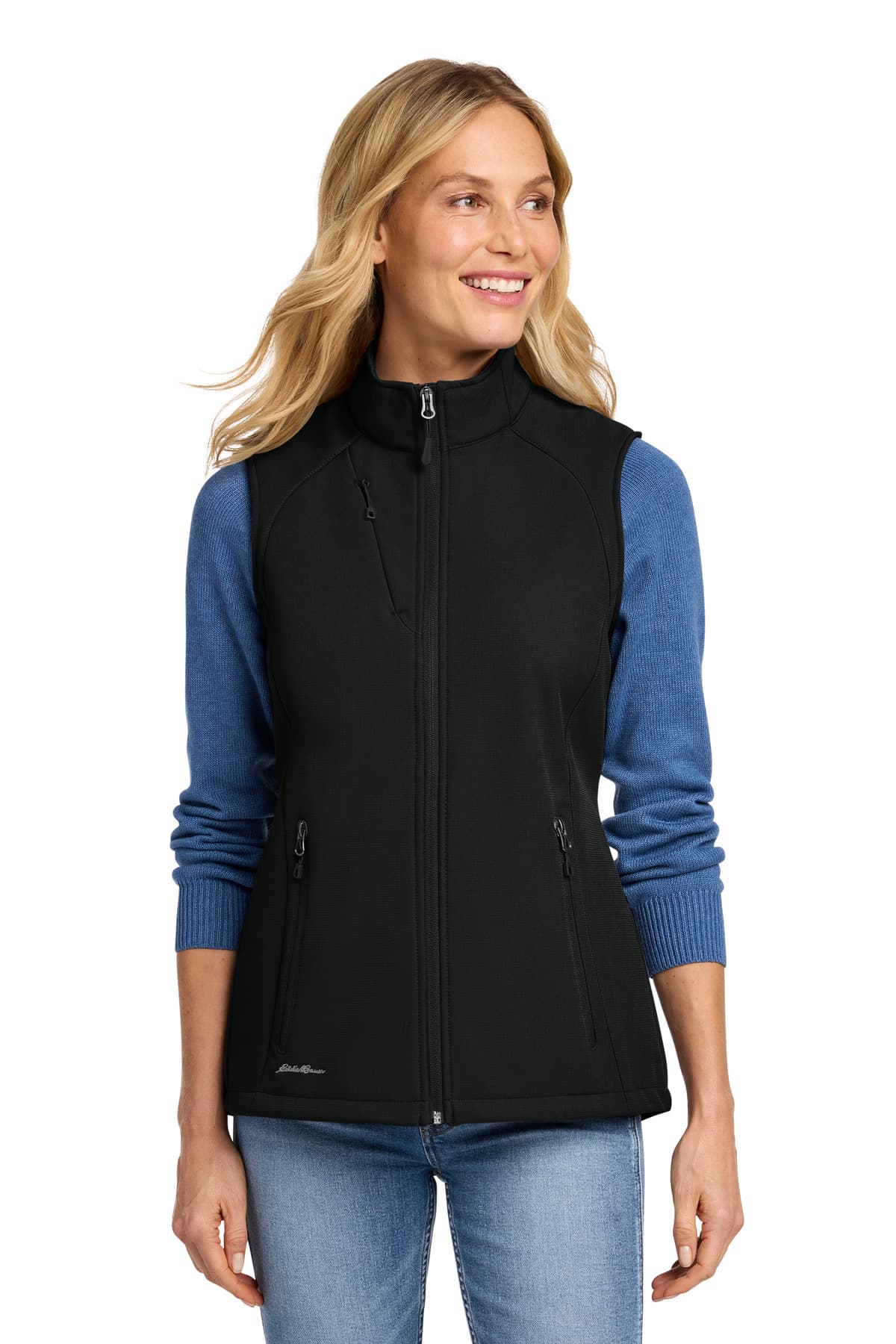 Eddie Bauer ® Women's Stretch Soft Shell Vest — Deep Black