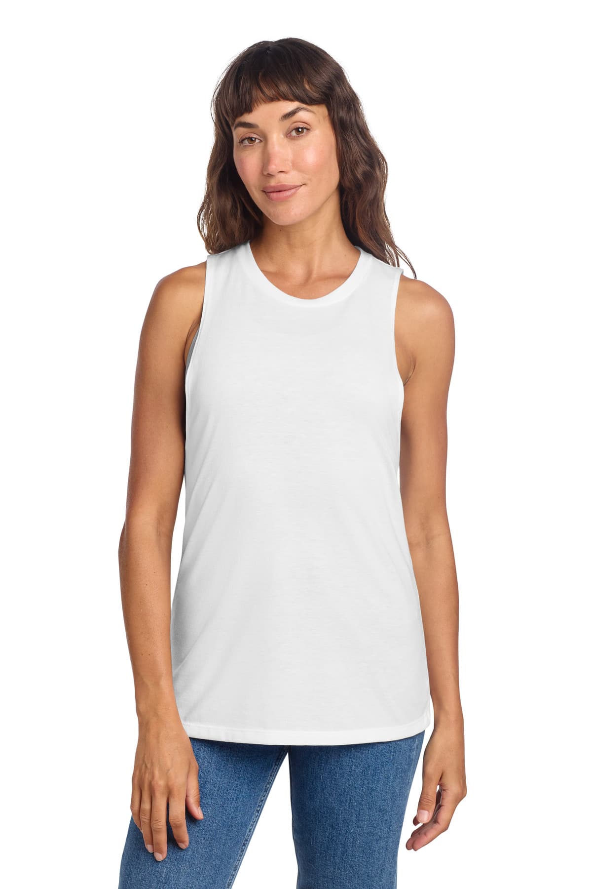 District ® Women's Perfect Tri ® Muscle Tank — White