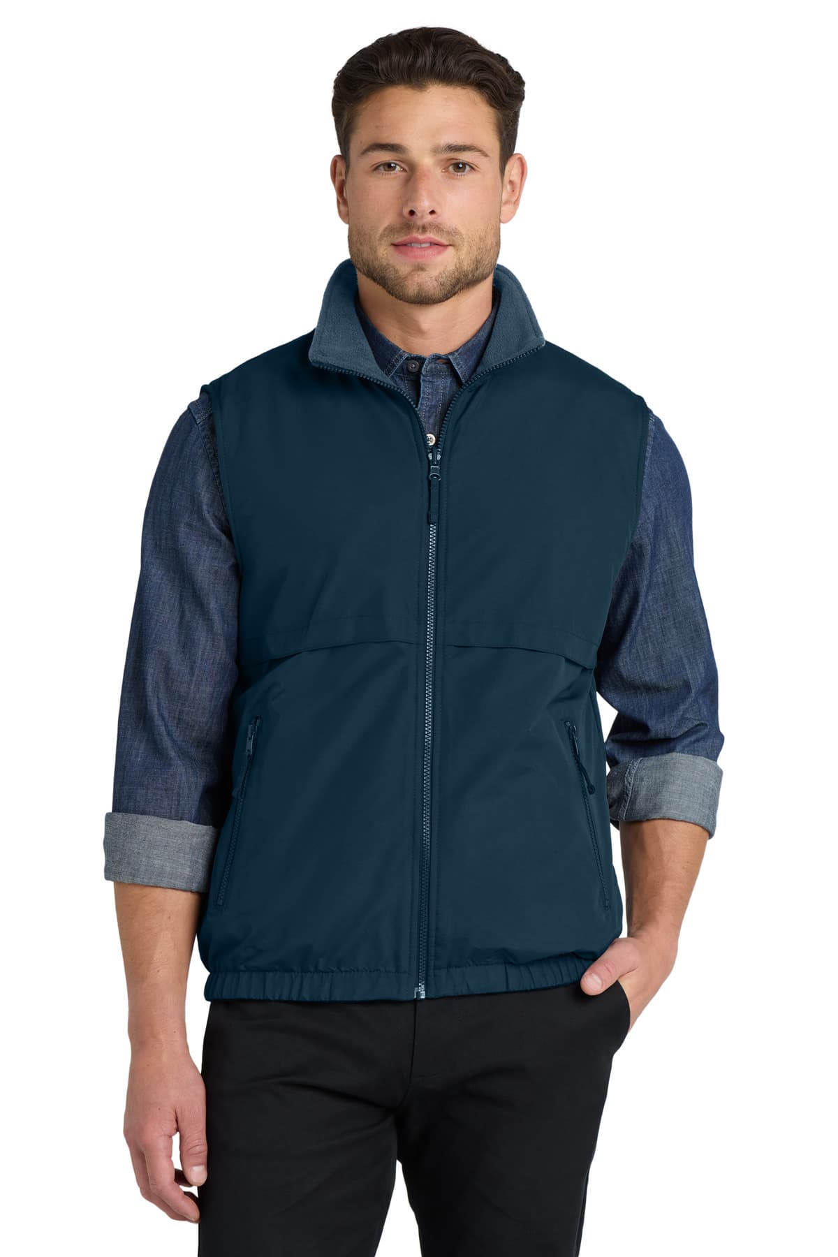 Port Authority ® Reversible Charger Vest — True Navy