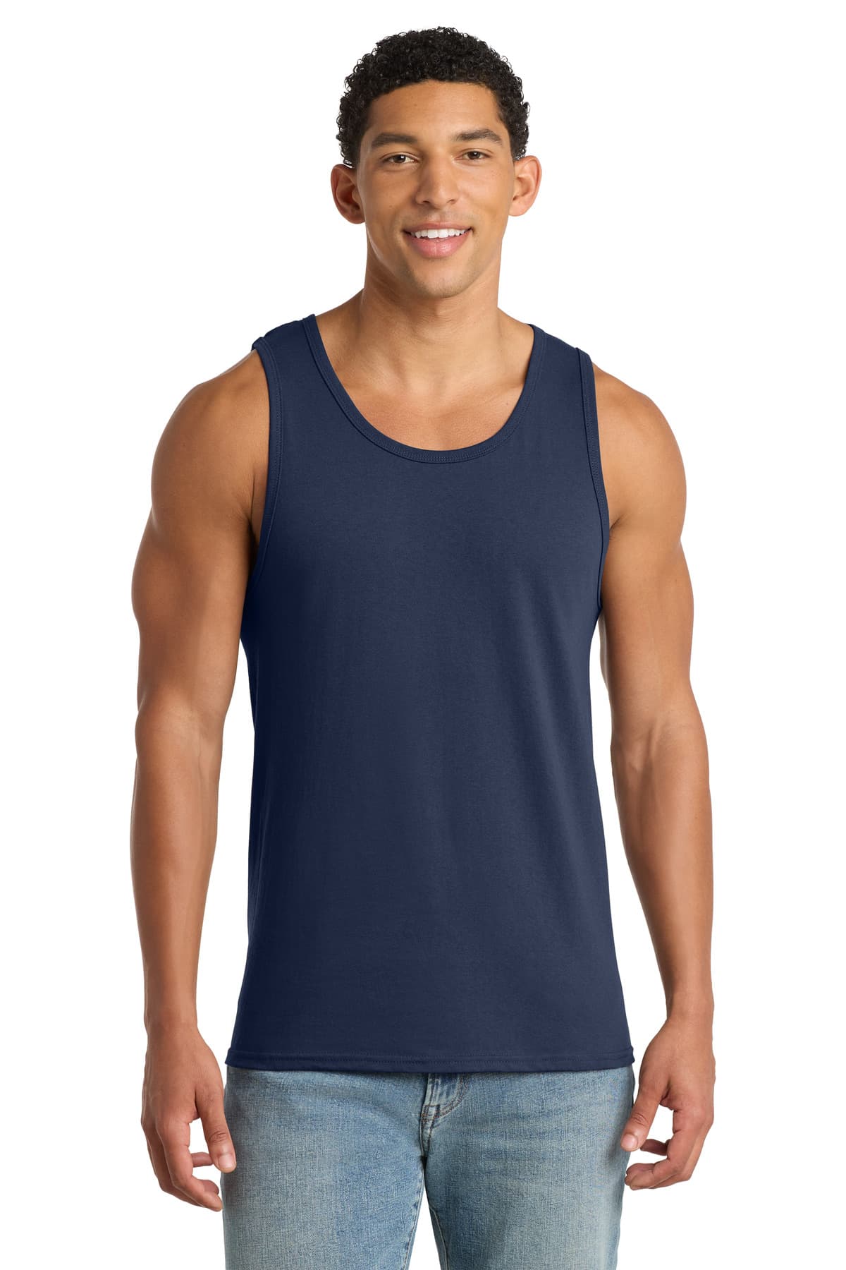 Port & Co  Core Cotton Tank Top — Navy