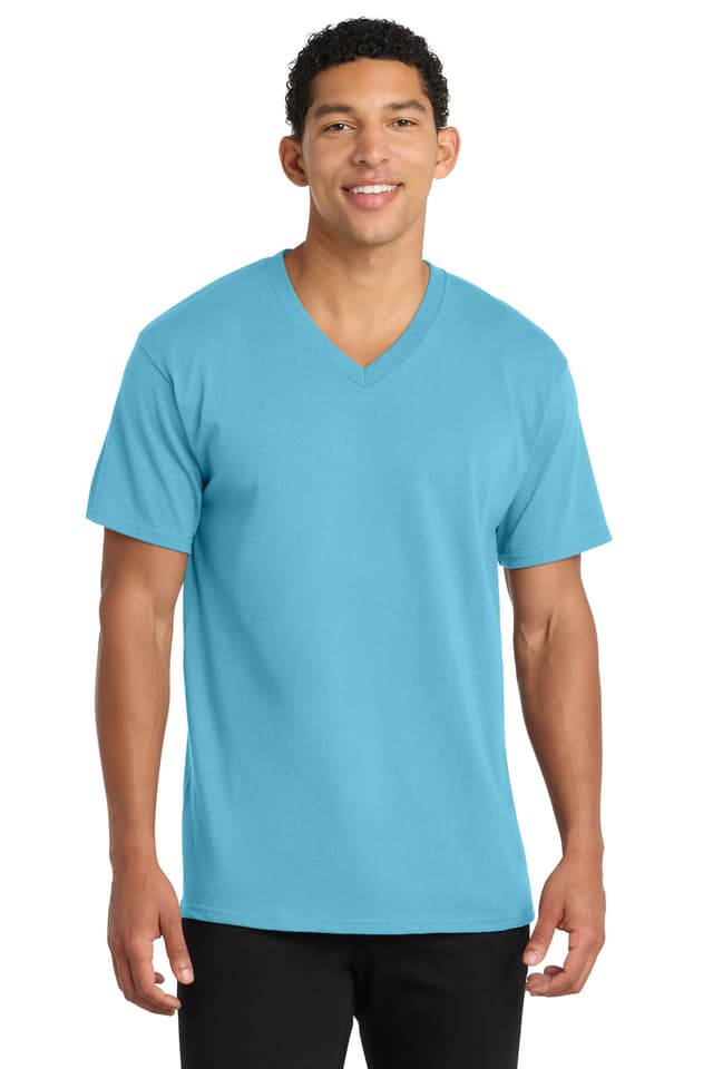 Port & Co  Core Cotton V-Neck Tee