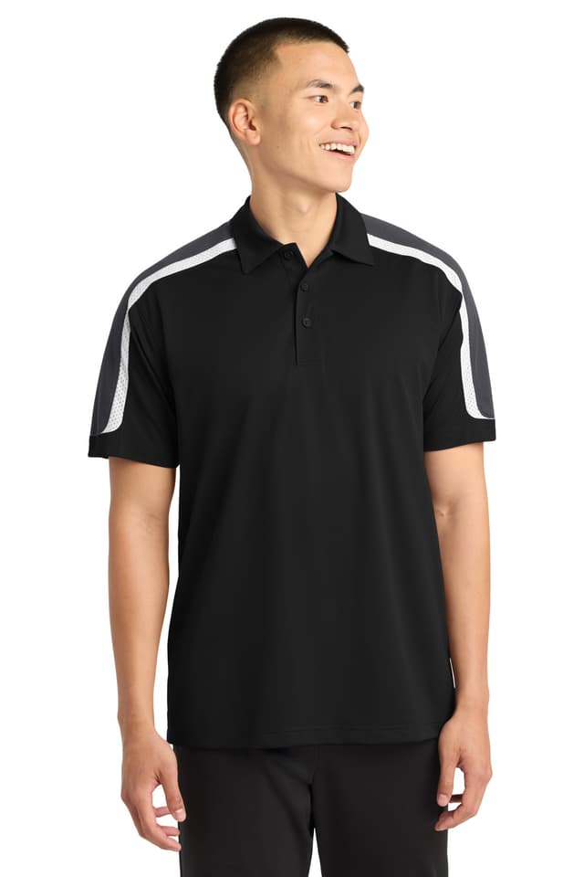 Sport-Tek ® Tricolor Shoulder Micropique Sport-Wick ® Polo
