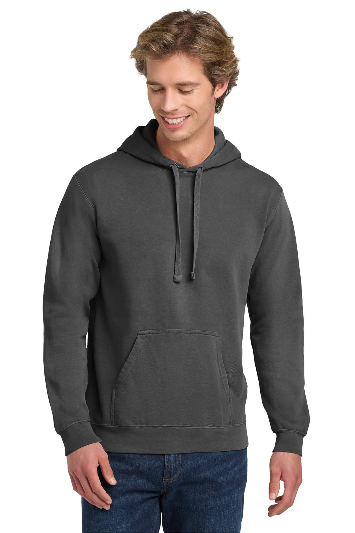 COMFORT COLORS ® Ring Spun Hooded Sweatshirt — Pepper