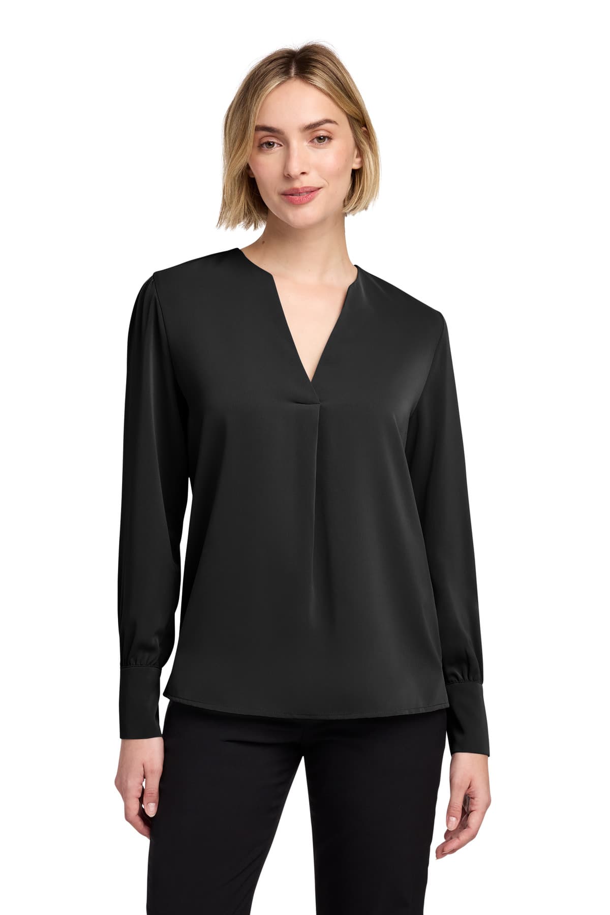Brooks Brothers ® Women's Open-Neck Satin Blouse