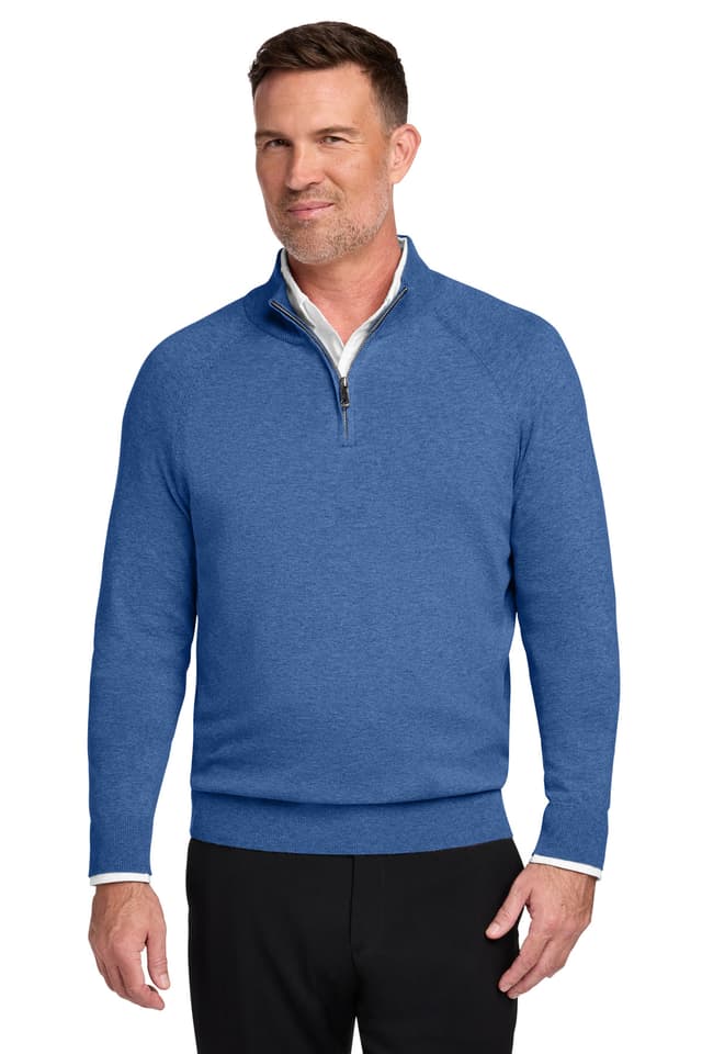 Brooks Brothers ® Cotton Stretch 1/4-Zip Sweater