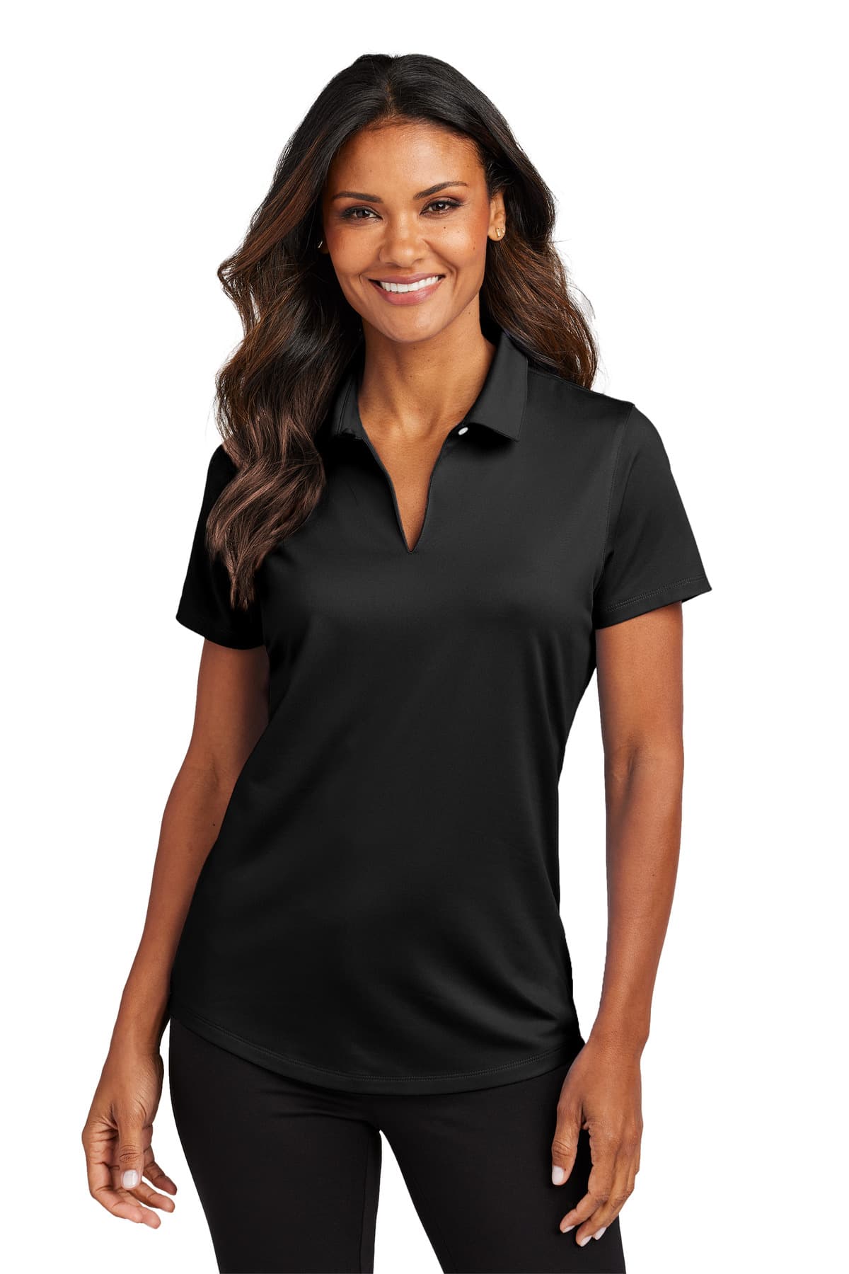 Port Authority ® Women's City Stretch Polo — Black