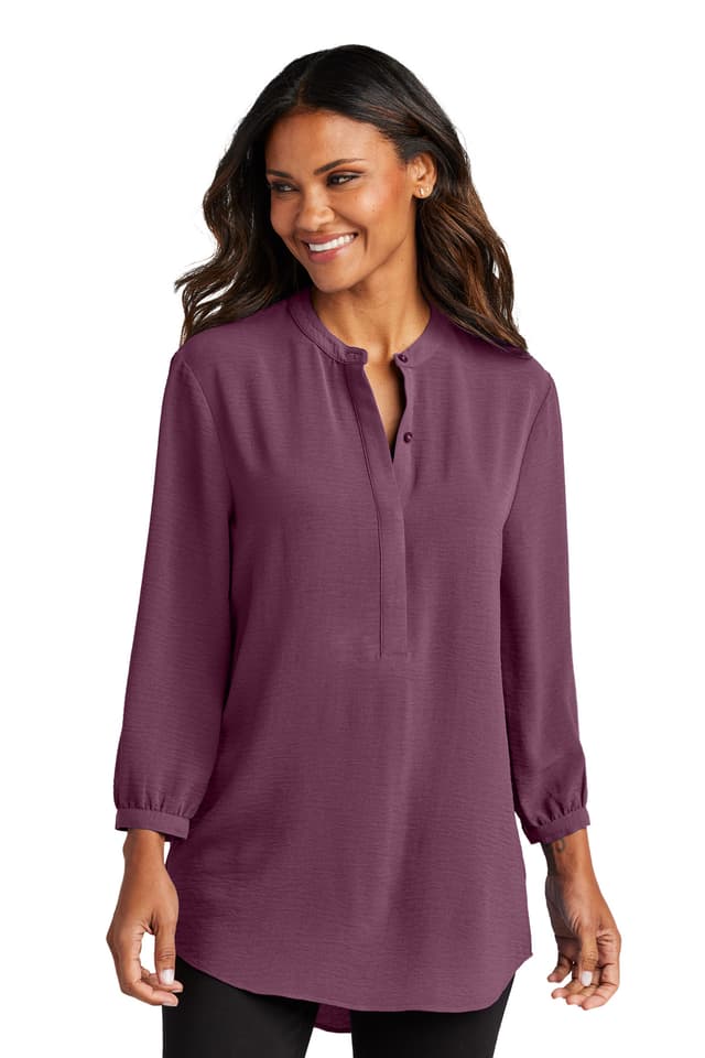 Port Authority ® Women's 3/4-Sleeve Textured Crepe Tunic