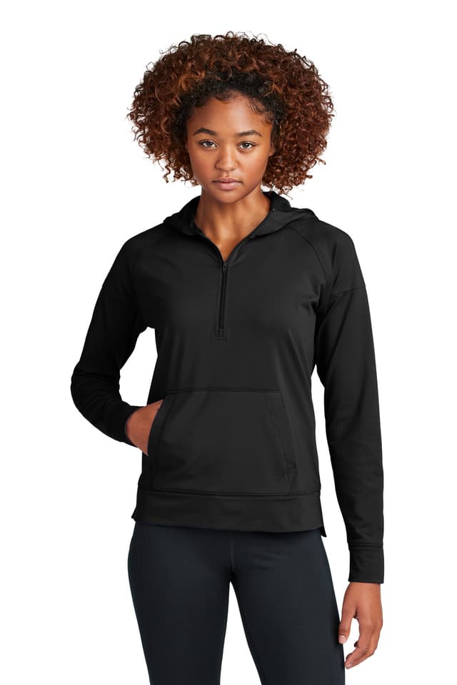 Sport-Tek ® Women's Sport-Wick ® Stretch 1/2-Zip Hoodie