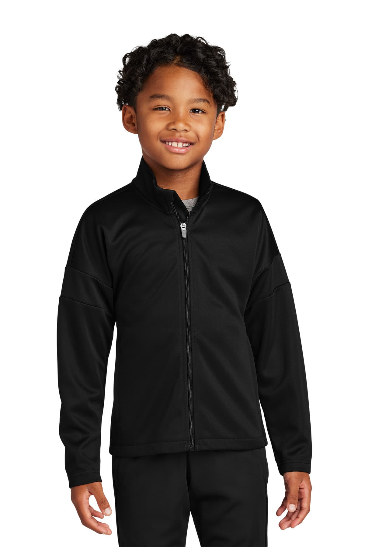 Sport-Tek ® Youth Travel Full-Zip Jacket — Black/ Black