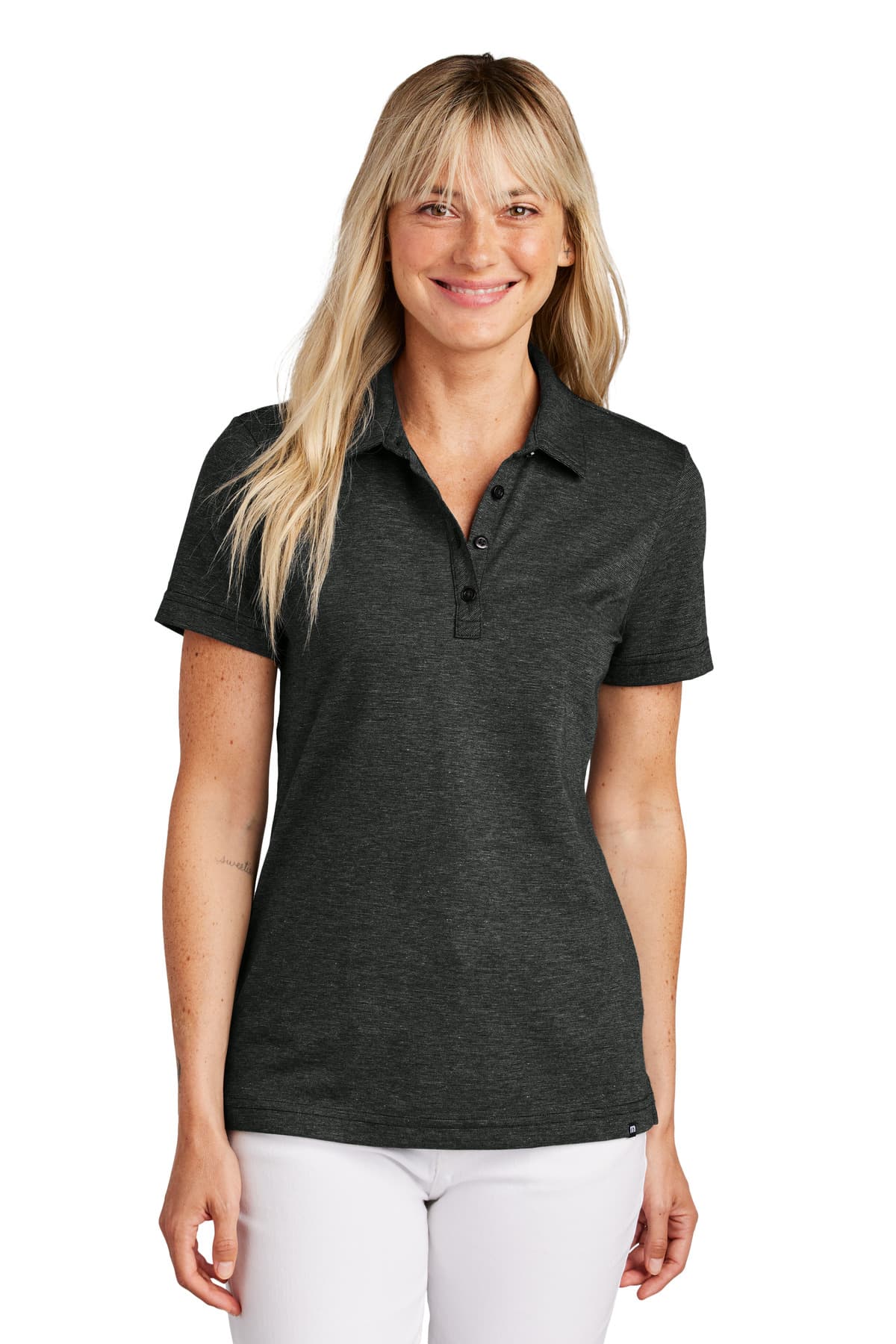 TravisMathew Women's Sunnyvale Polo — Black Heather