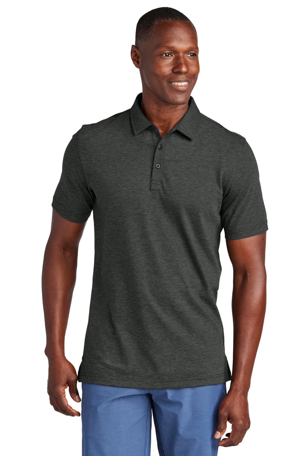 TravisMathew Sunnyvale Polo — Black Heather
