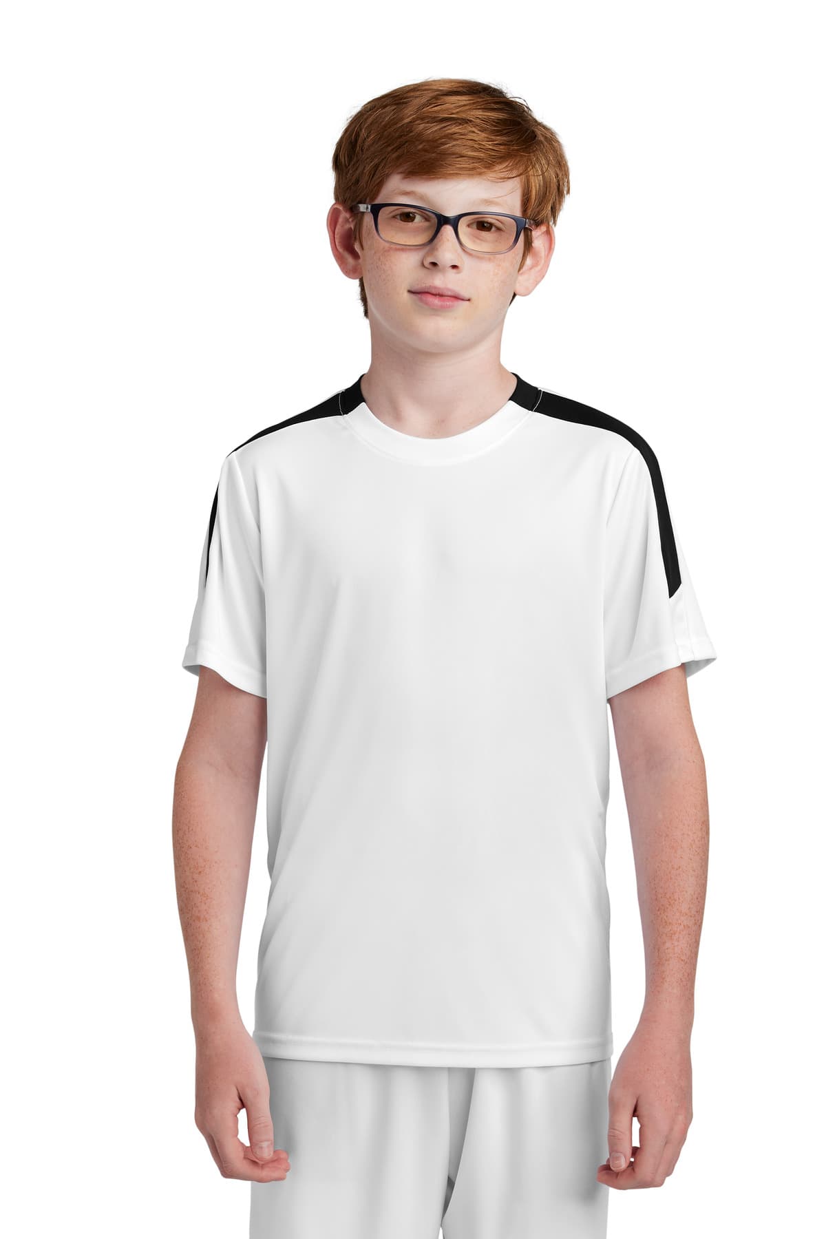 Sport-Tek ® Youth Competitor  United Crew — White/ Black