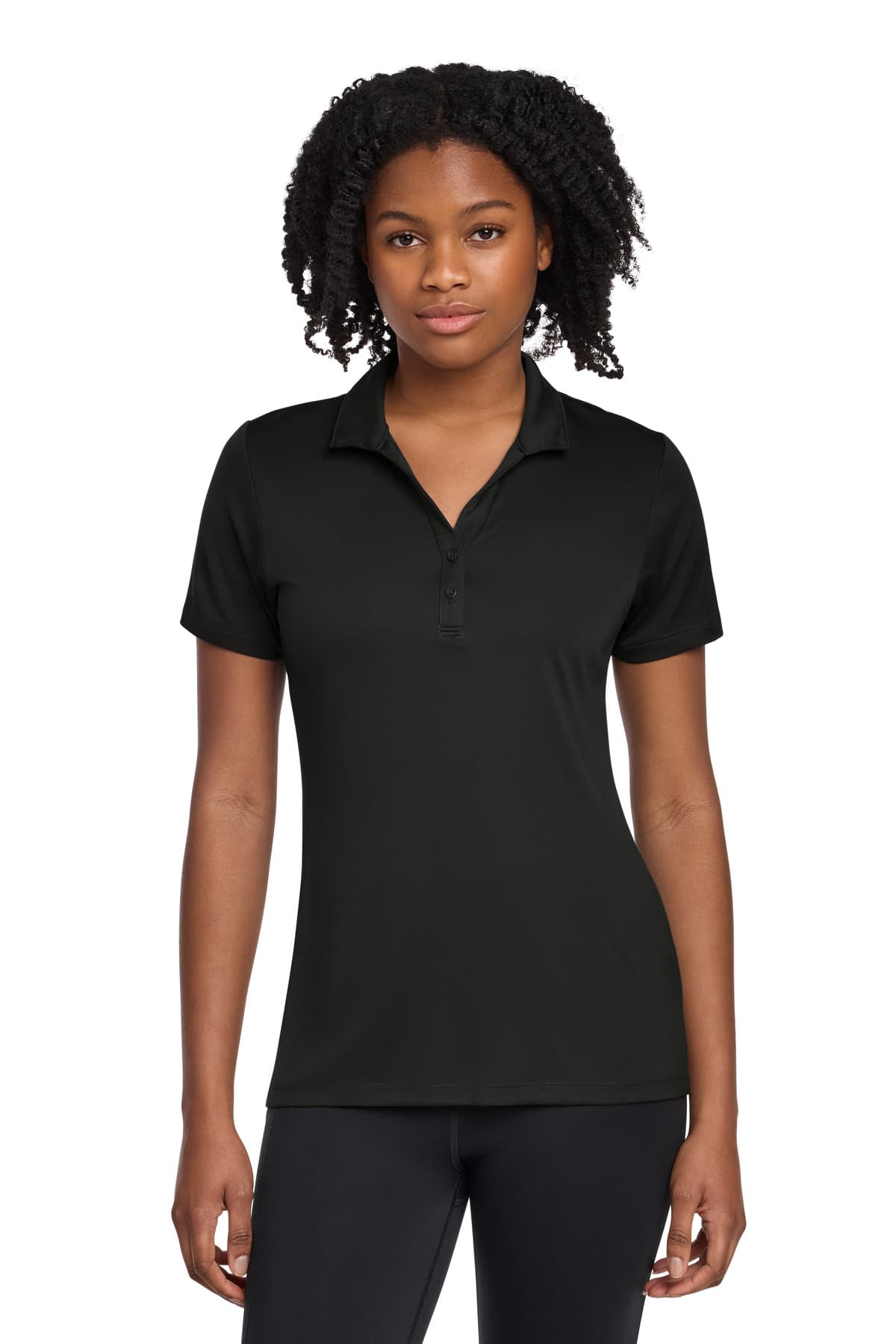 Sport-Tek ® Women's PosiCharge ® Re-Compete Polo — Black