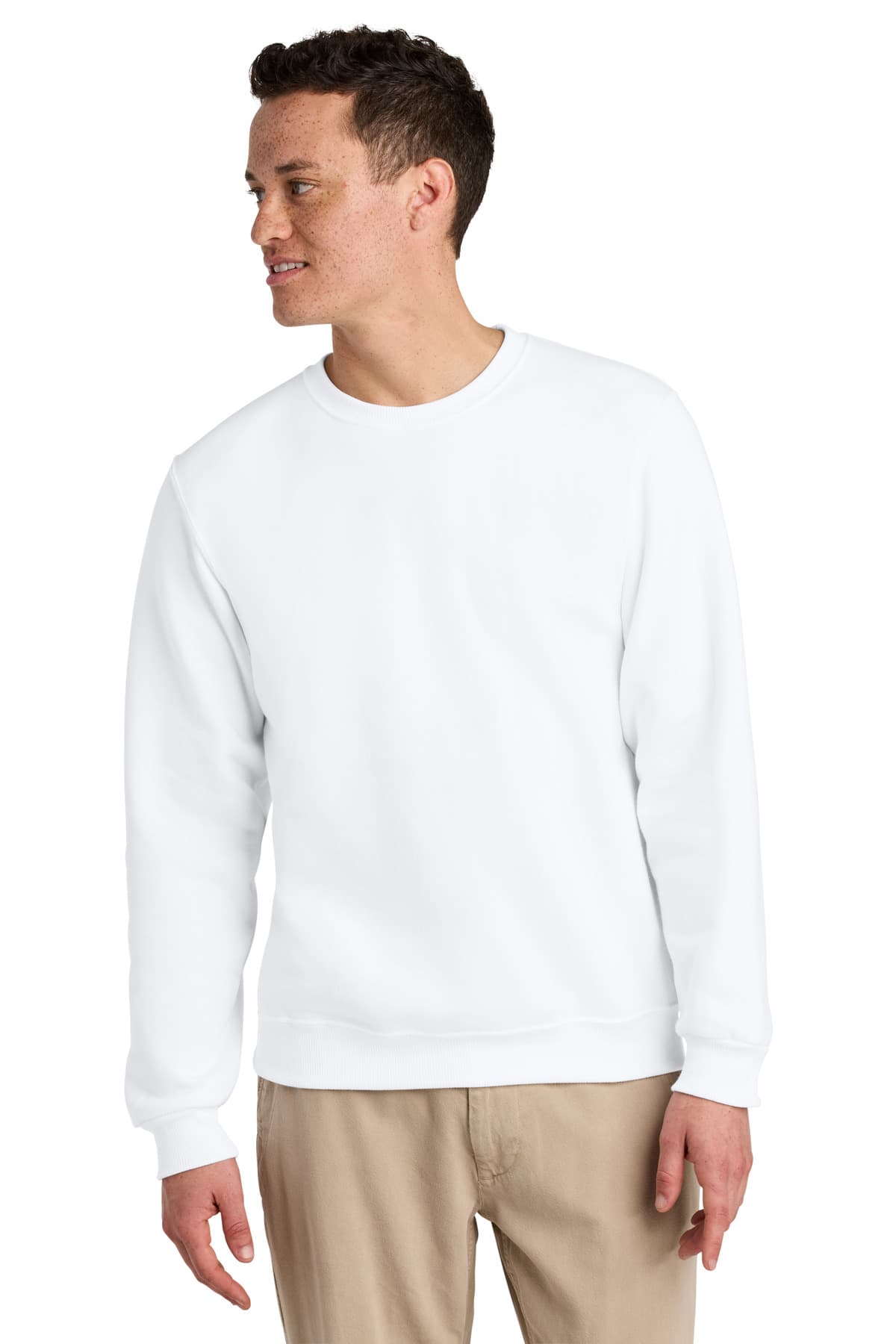Jerzees Eco  Premium Blend Crewneck Sweatshirt — White