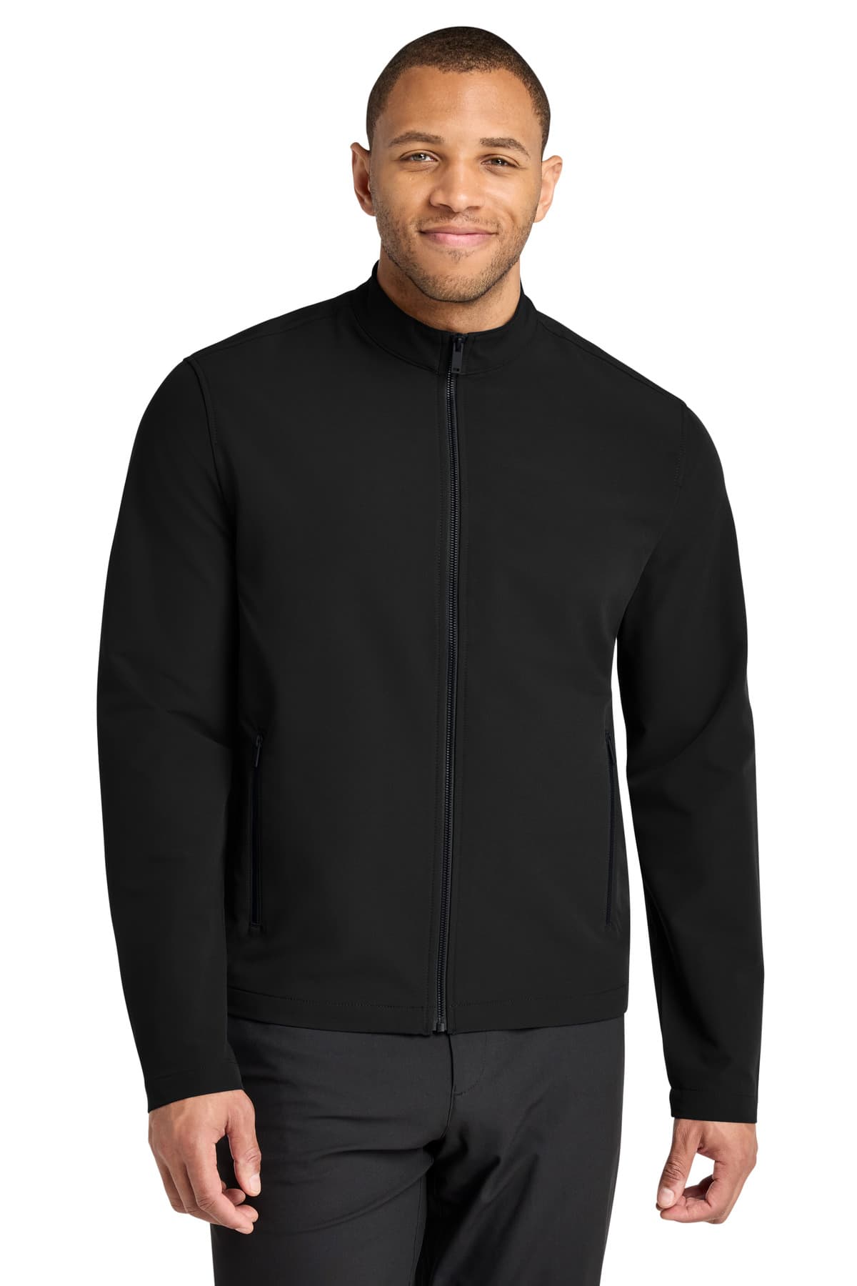 Mercer+Mettle ® Stretch Soft Shell Jacket — Deep Black