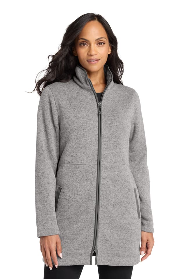 Port Authority ® Women's Arc Sweater Fleece Long Jacket