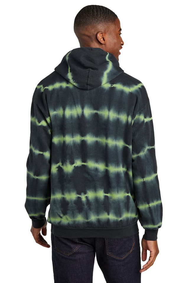 Port & Co  Allover Stripe Tie-Dye Fleece