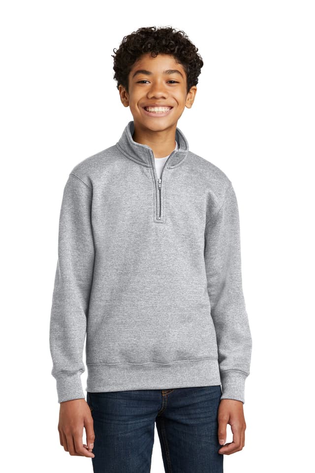 Port & Co  Youth Core Fleece 1/4-Zip Pullover Sweatshirt