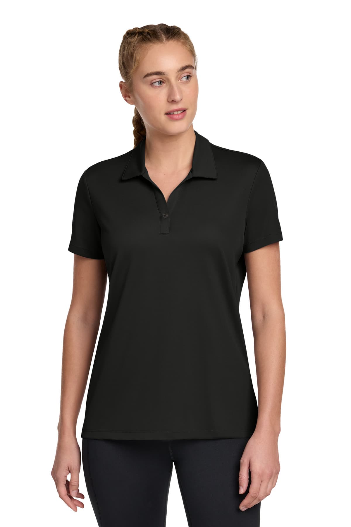 Sport-Tek ® Women's UV Micropique Polo — Black