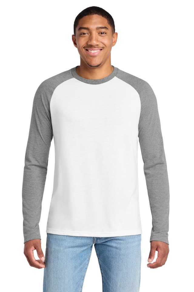 Allmade ® Unisex Tri-Blend Long Sleeve Colorblock Raglan