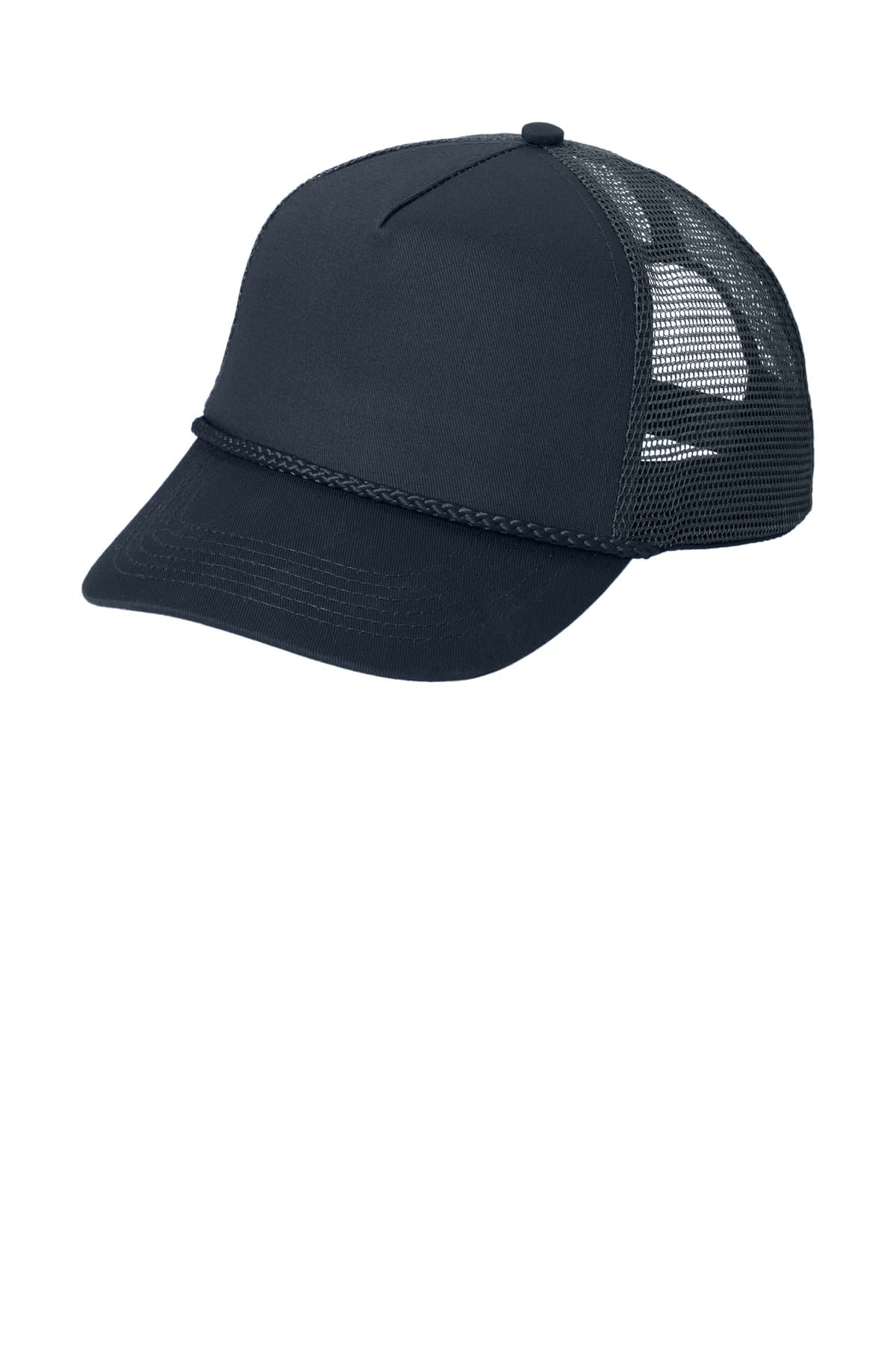 Port Authority ® 5-Panel Snapback Cap — Navy