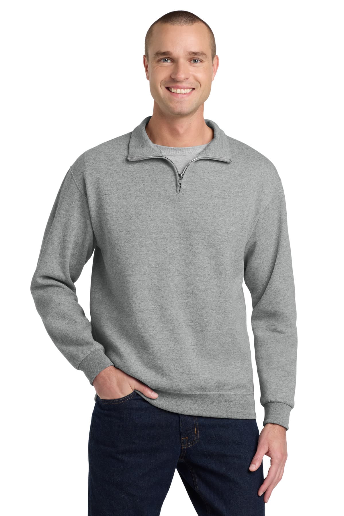 Jerzees ® - NuBlend ® 1/4-Zip Cadet Collar Sweatshirt — Oxford