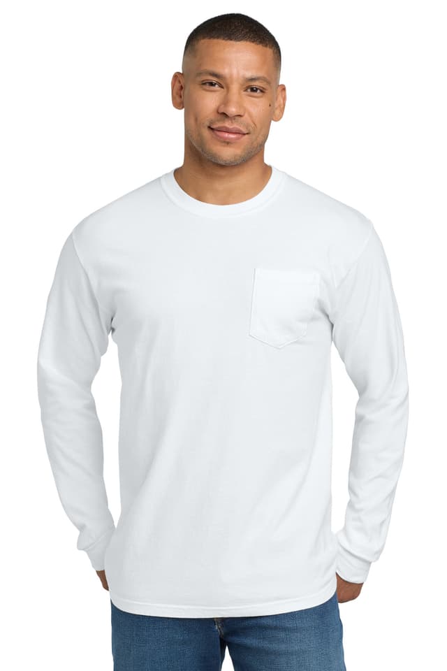 COMFORT COLORS ® Heavyweight Ring Spun Long Sleeve Pocket Tee