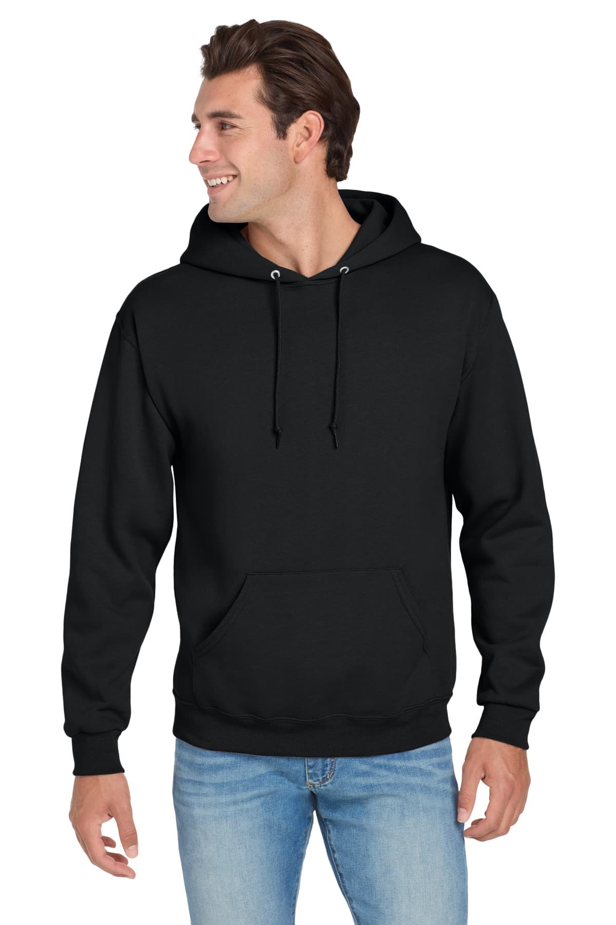 Jerzees ® NuBlend ® Pullover Hooded Sweatshirt — Black