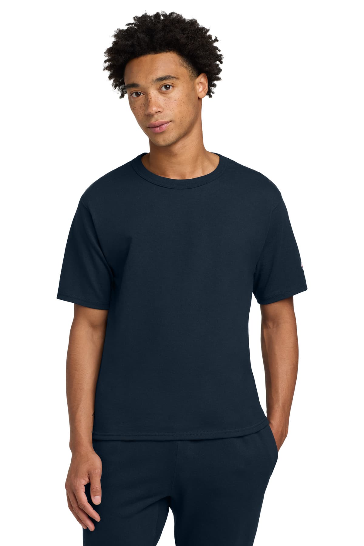 Champion ® Heritage 7-Oz. Jersey Tee — Navy