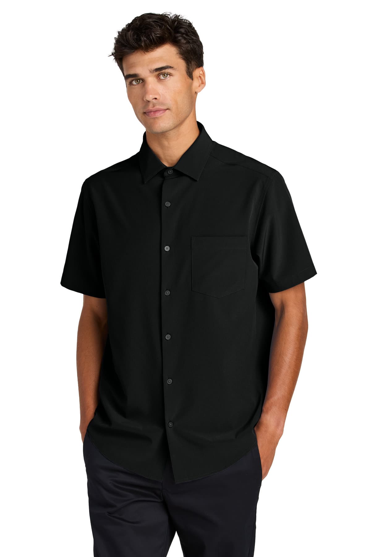 Mercer+Mettle ® Short Sleeve UV Capital Tech Shirt — Deep Black