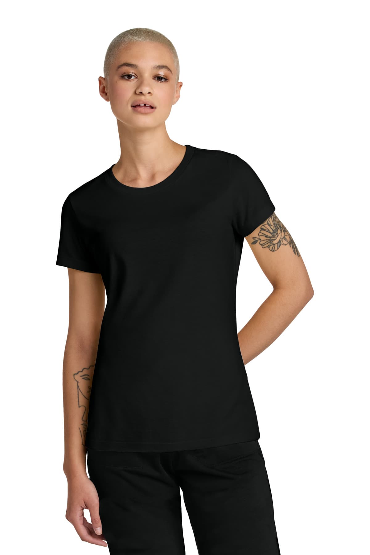 District ® Women's Perfect Weight ® CVC Tee — Jet Black