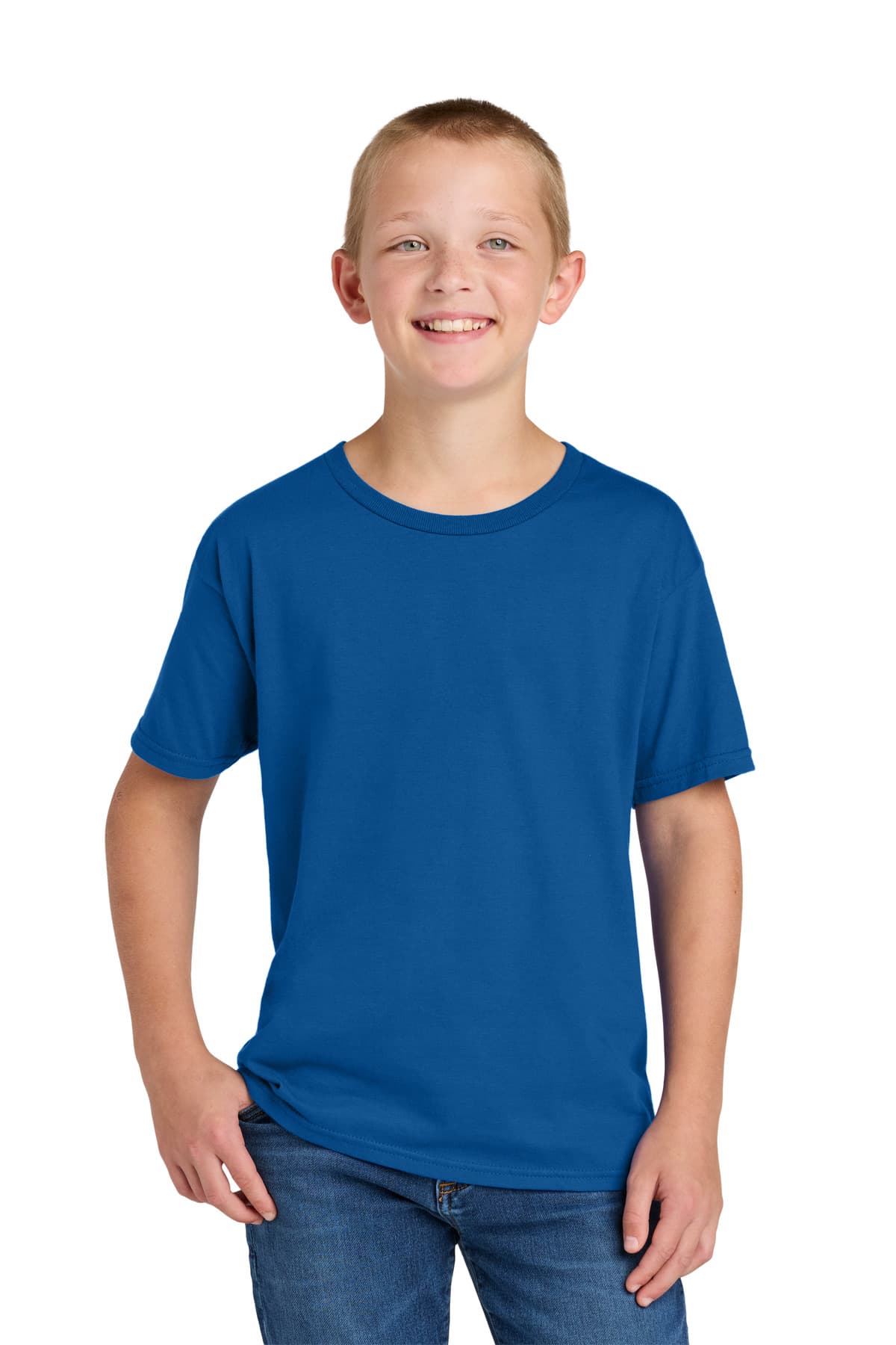 Jerzees Ultimate  Youth Ring Spun T-Shirt — Royal
