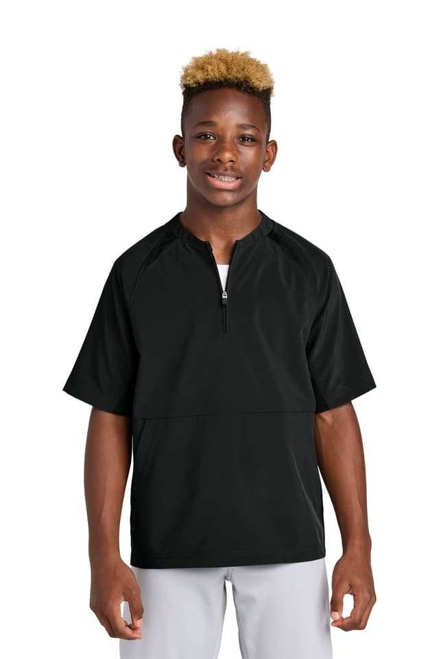 Sport-Tek ® Youth Repeat 1/2-Zip Short Sleeve Jacket