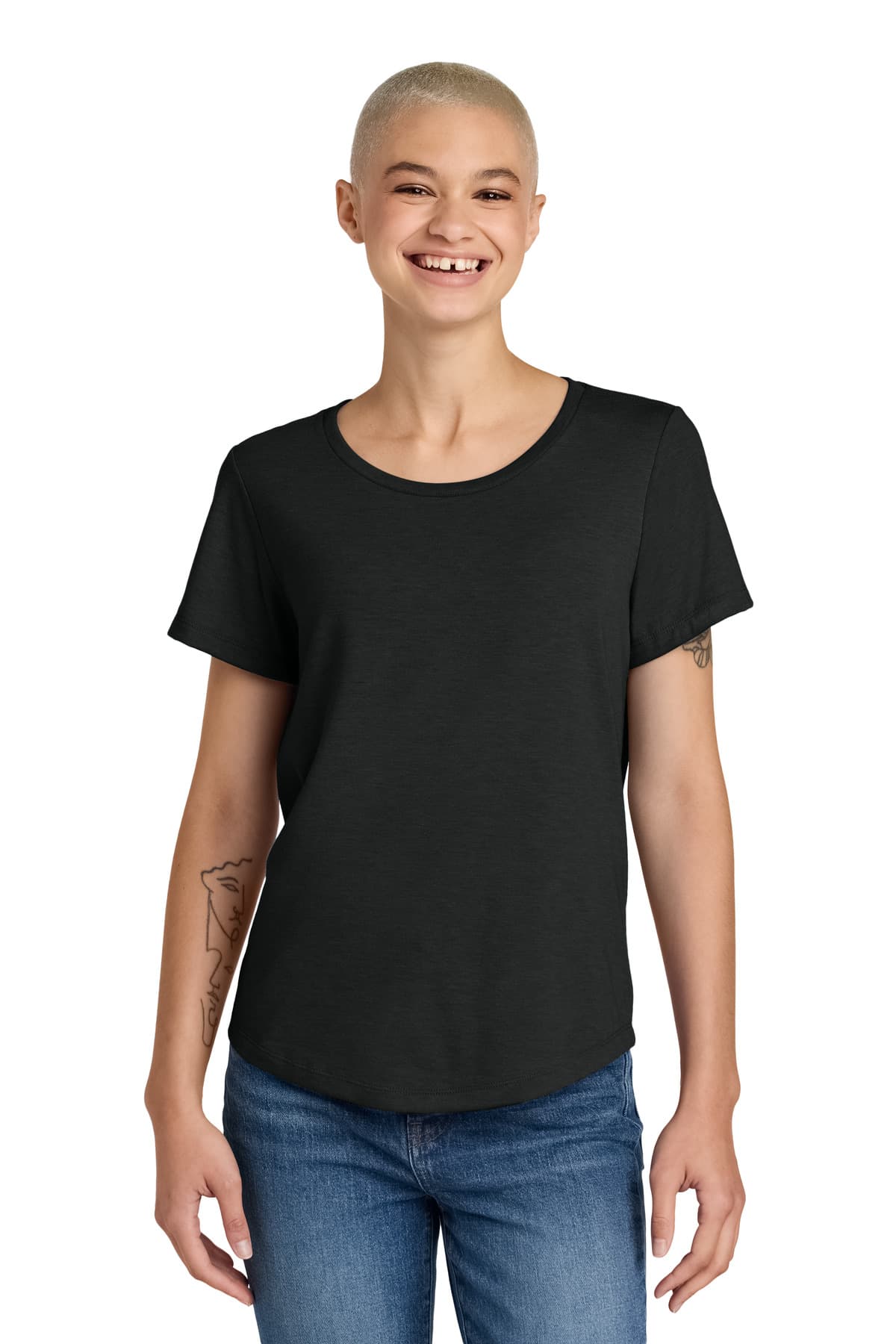 Allmade ® Women's Relaxed Tri-Blend Scoop Neck Tee