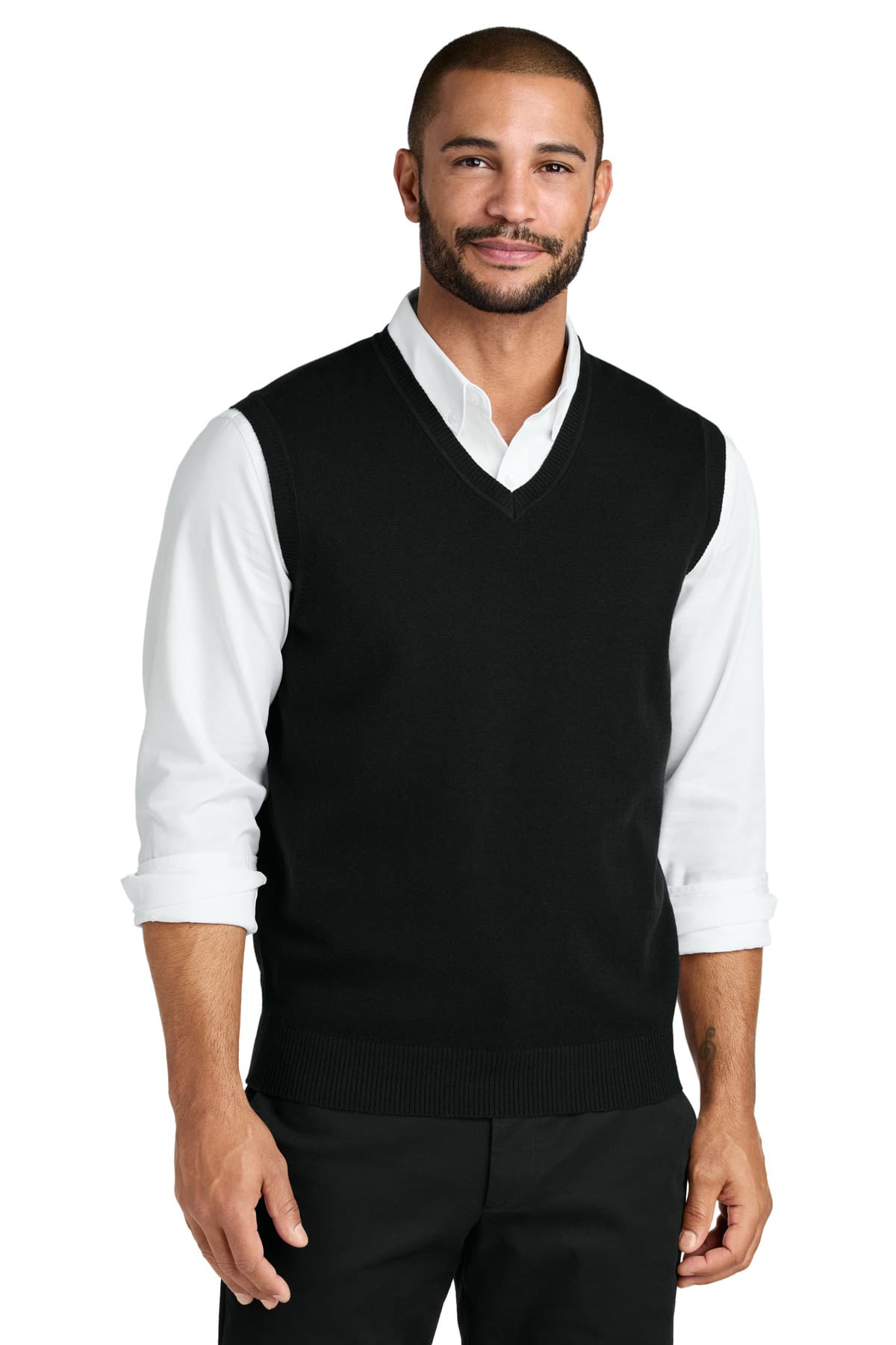 Port Authority ® Easy Care Sweater Vest — Deep Black