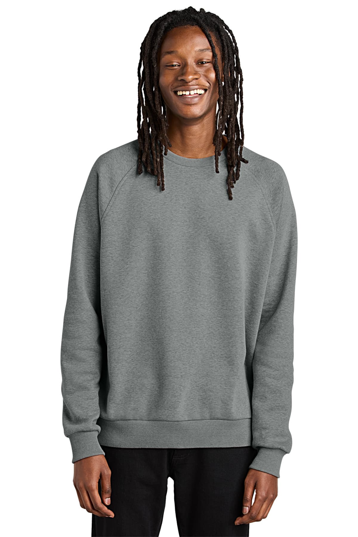 Allmade ® Unisex Organic CVC Fleece Crewneck Sweatshirt — Aluminum Grey Heather