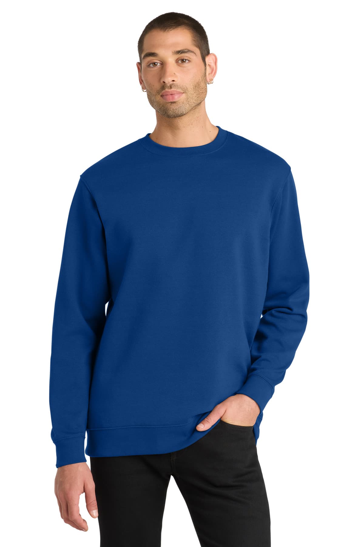 District ® V.I.T.  Fleece Crew — Deep Royal