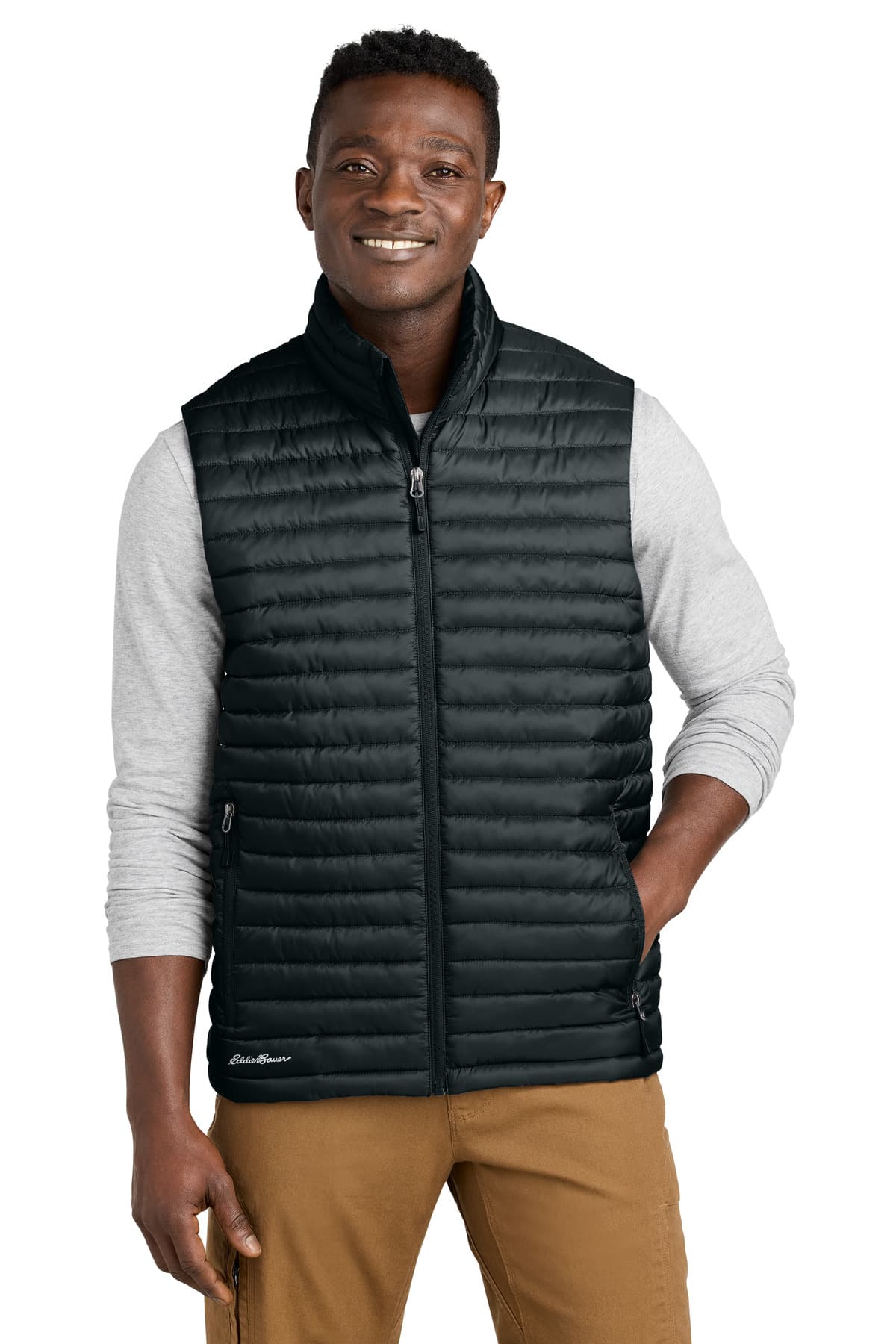 Eddie Bauer ® Packable Quilted Vest — Black
