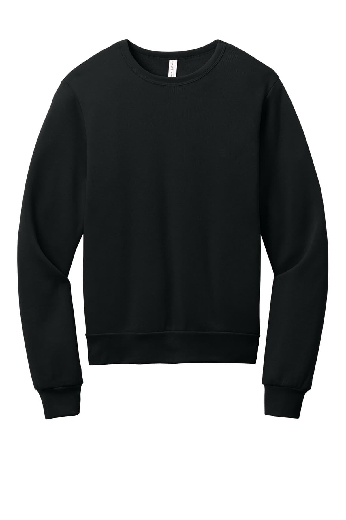 BELLA+CANVAS ® Unisex Sponge Fleece Classic Crewneck Sweatshirt — Black