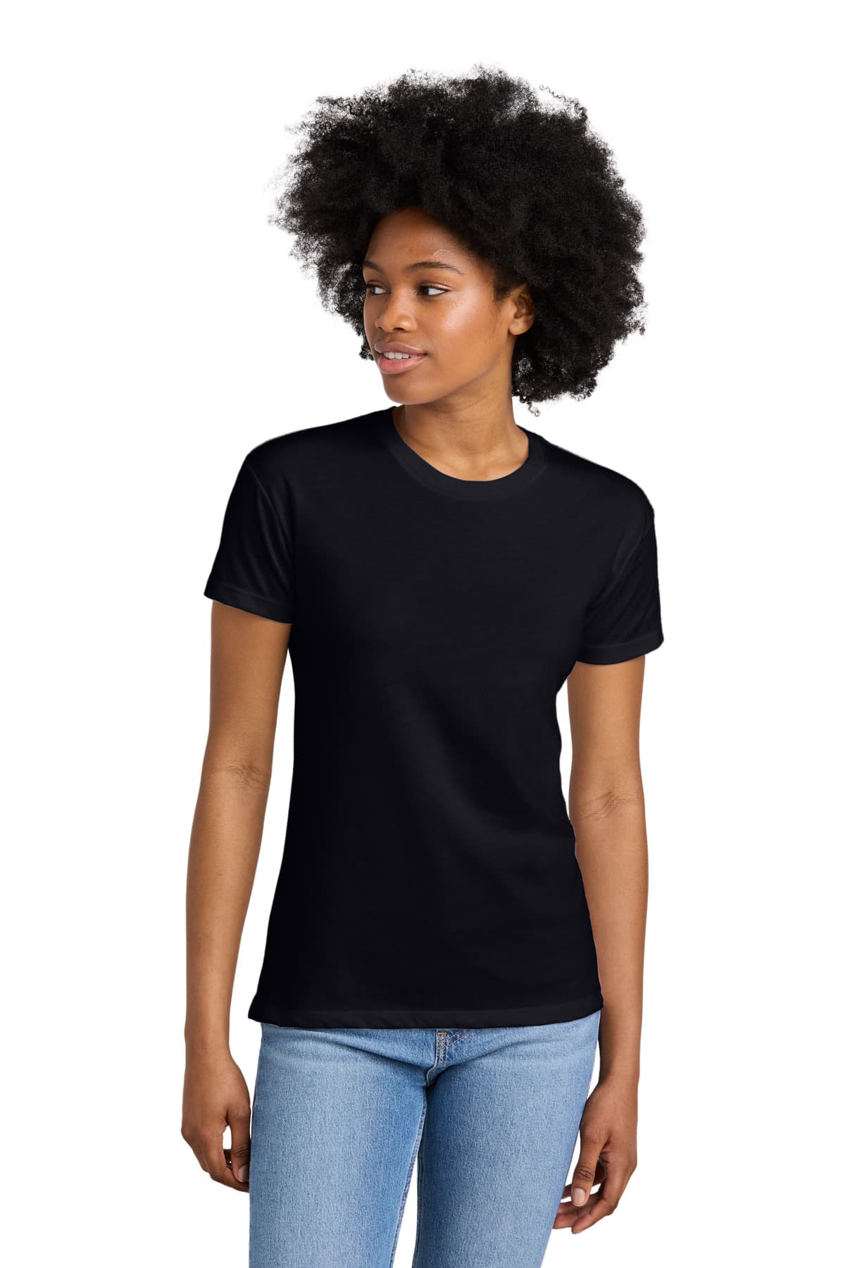 Next Level Apparel ® Women's CVC Relaxed Tee — Black