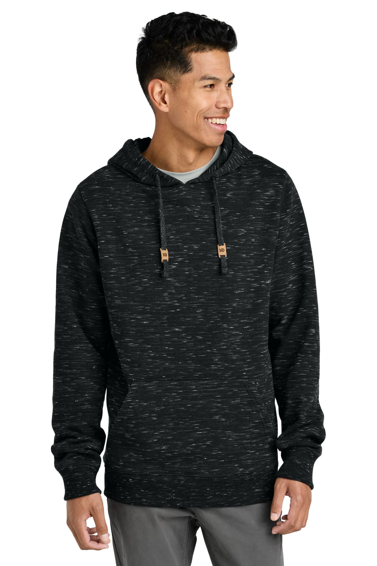 LIMITED EDITION tentree ® Space Dye Fleece Classic Hoodie — Meteorite Black Space Dye