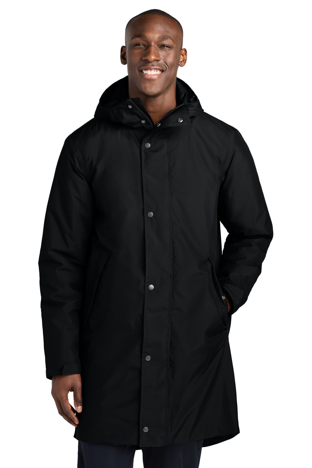 Sport-Tek ® Waterproof Insulated Sideline Parka — Black