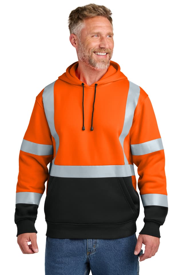 CornerStone ® ANSI 107 Class 3 Heavy-Duty Fleece Pullover Hoodie