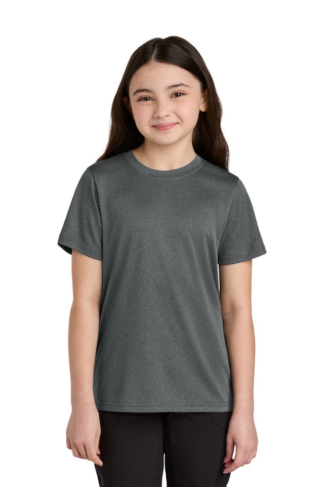 Port & Co  Youth Heather Performance Tee