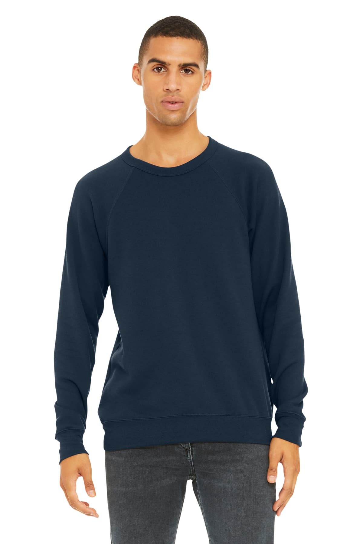 BELLA+CANVAS ® Unisex Sponge Fleece Raglan Sweatshirt — Navy