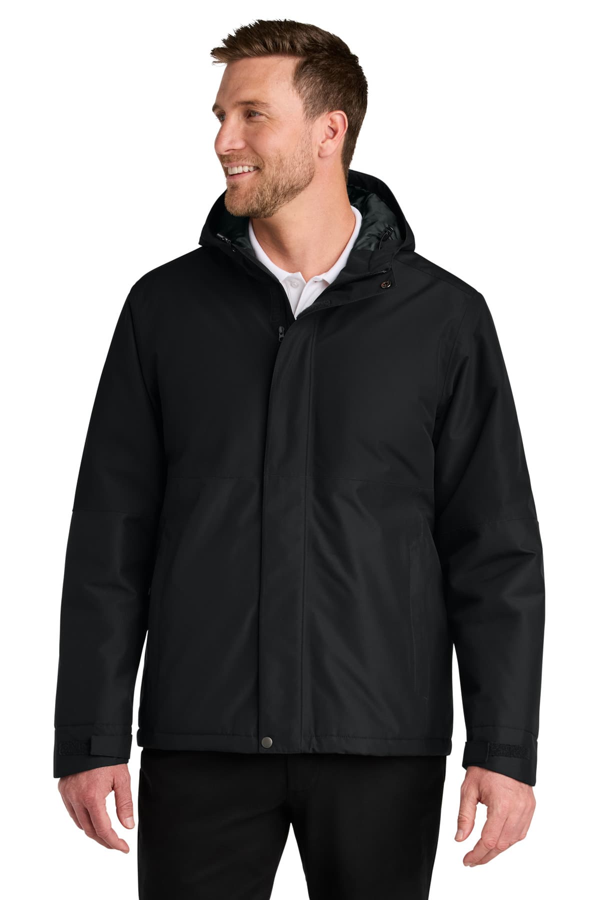 Port Authority ® Insulated Heavy Ripstop Jacket — Deep Black