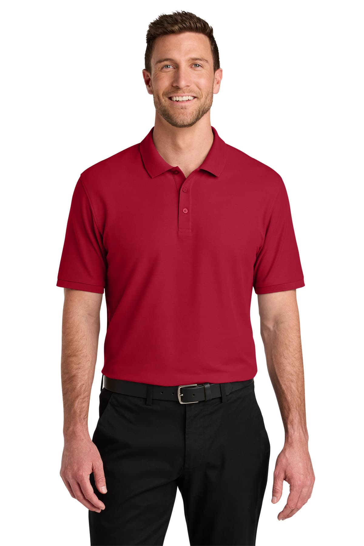 Port Authority ® Wearever Signature Pique Polo — Red